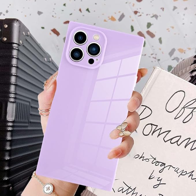 kanghar iphone 12 pro max 手机壳紫色,方形iphone 12 pro max 手机